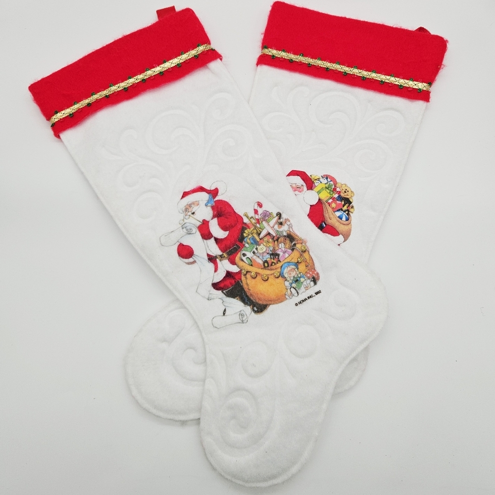 VINTAGE | 1992 Noma Santa Claus Christmas stockings